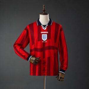 Camiseta Inglaterra 1998 Visitante Manga Larga