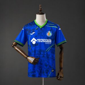 Camiseta Getafe 2026-2027 local Conference League azul con detalles verdes