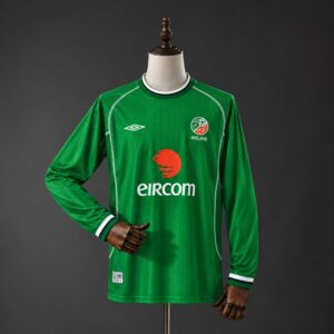 Camiseta Irlanda 2002 Local Manga Larga