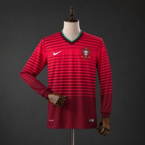 Camiseta Portugal 2014 Local Manga Larga